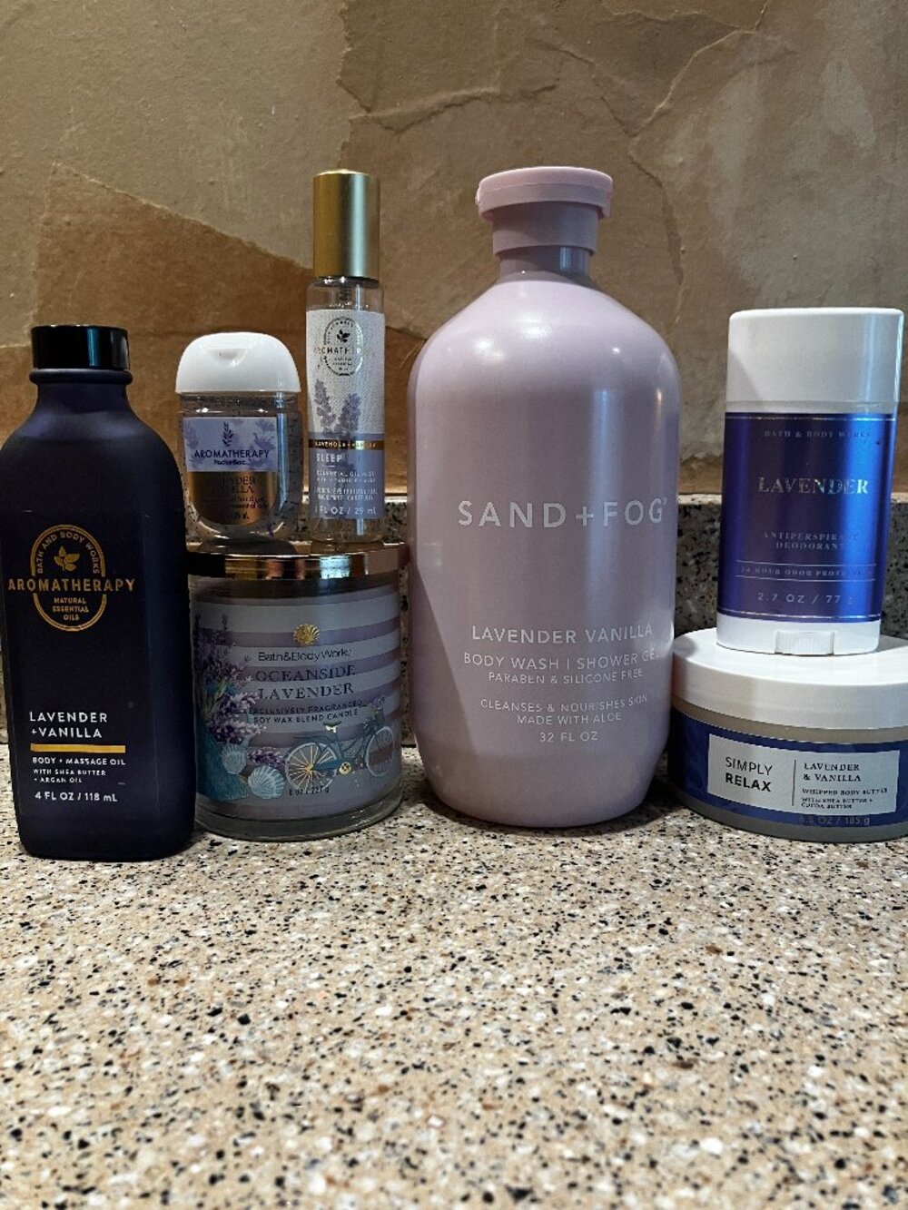 Set of Bath & Body Works Lavender Vanilla body oil, Body Butter, Body Mist etc.!